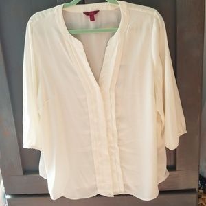 Plus size offwhite blouse